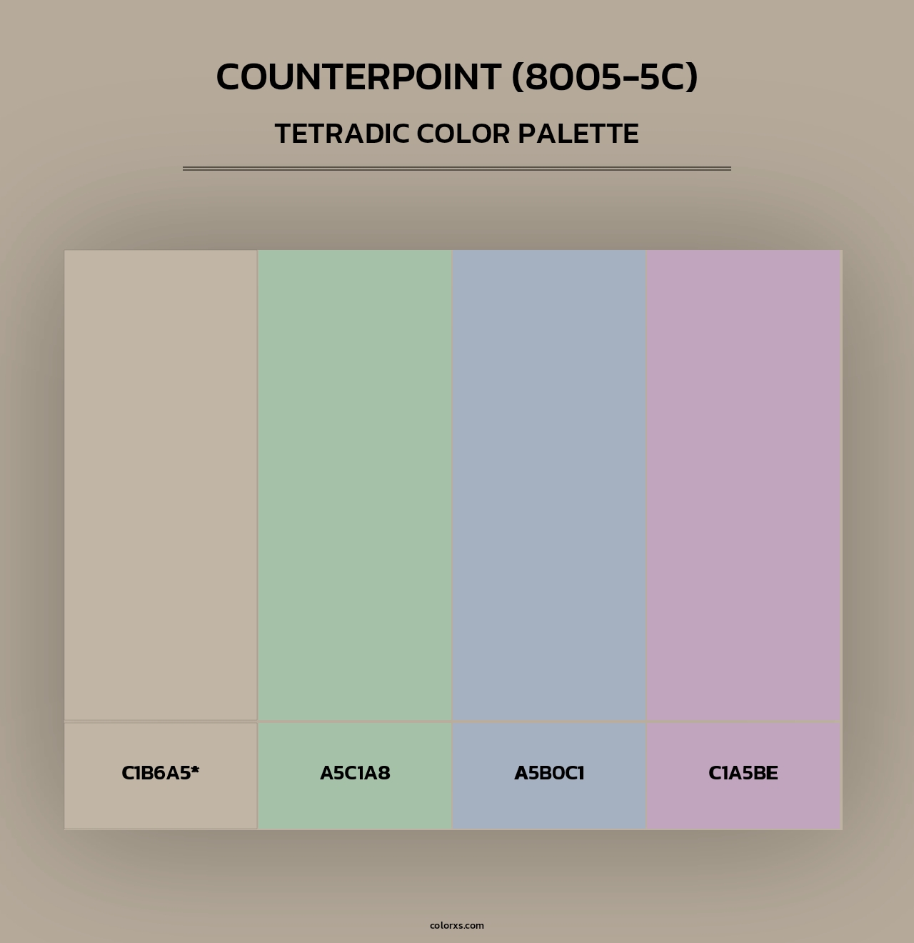 Counterpoint (8005-5C) - Tetradic Color Palette