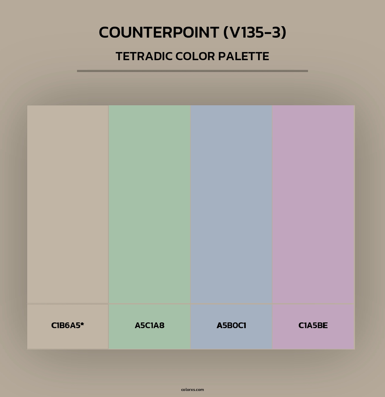 Counterpoint (V135-3) - Tetradic Color Palette