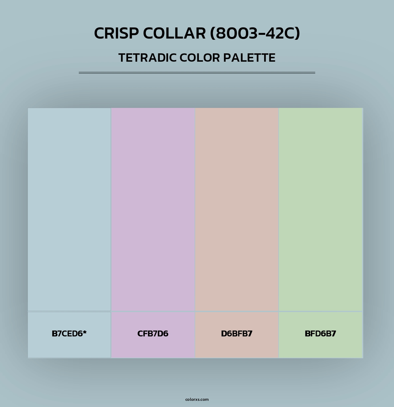 Crisp Collar (8003-42C) - Tetradic Color Palette