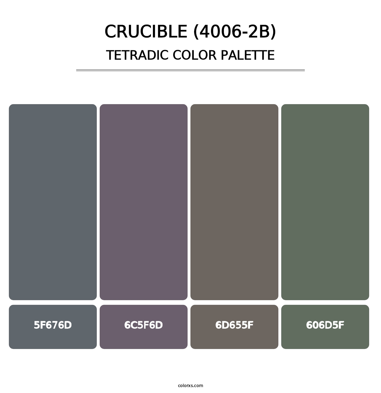 Crucible (4006-2B) - Tetradic Color Palette