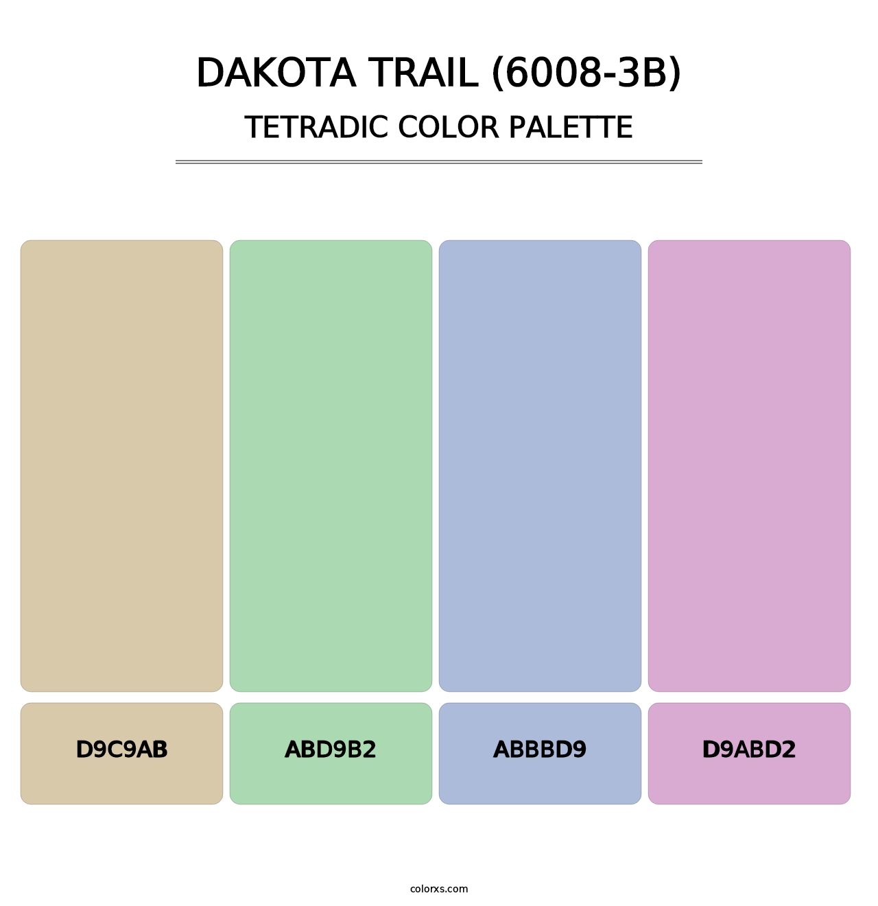 Dakota Trail (6008-3B) - Tetradic Color Palette