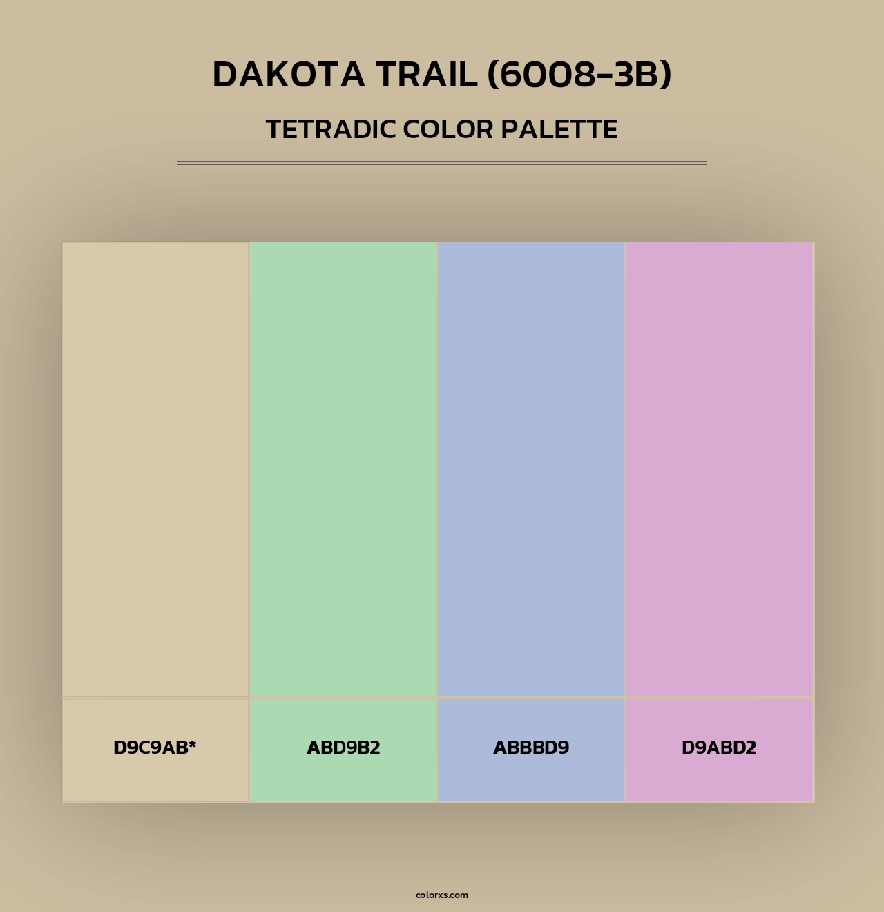 Dakota Trail (6008-3B) - Tetradic Color Palette