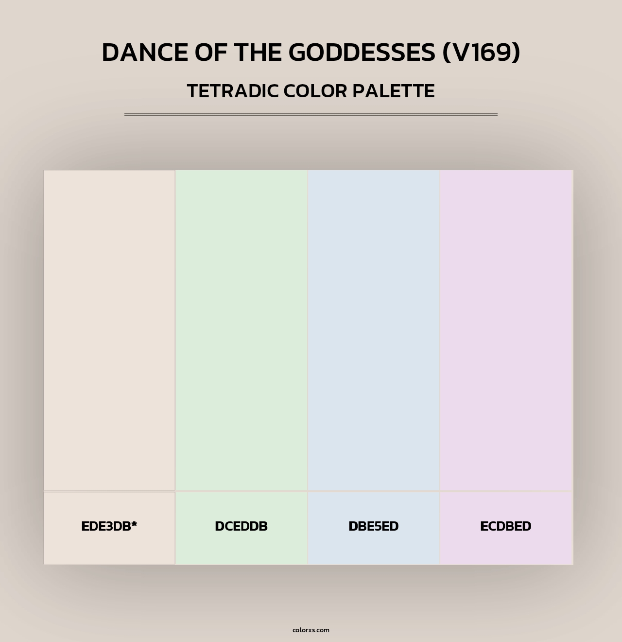 Dance of the Goddesses (V169) - Tetradic Color Palette