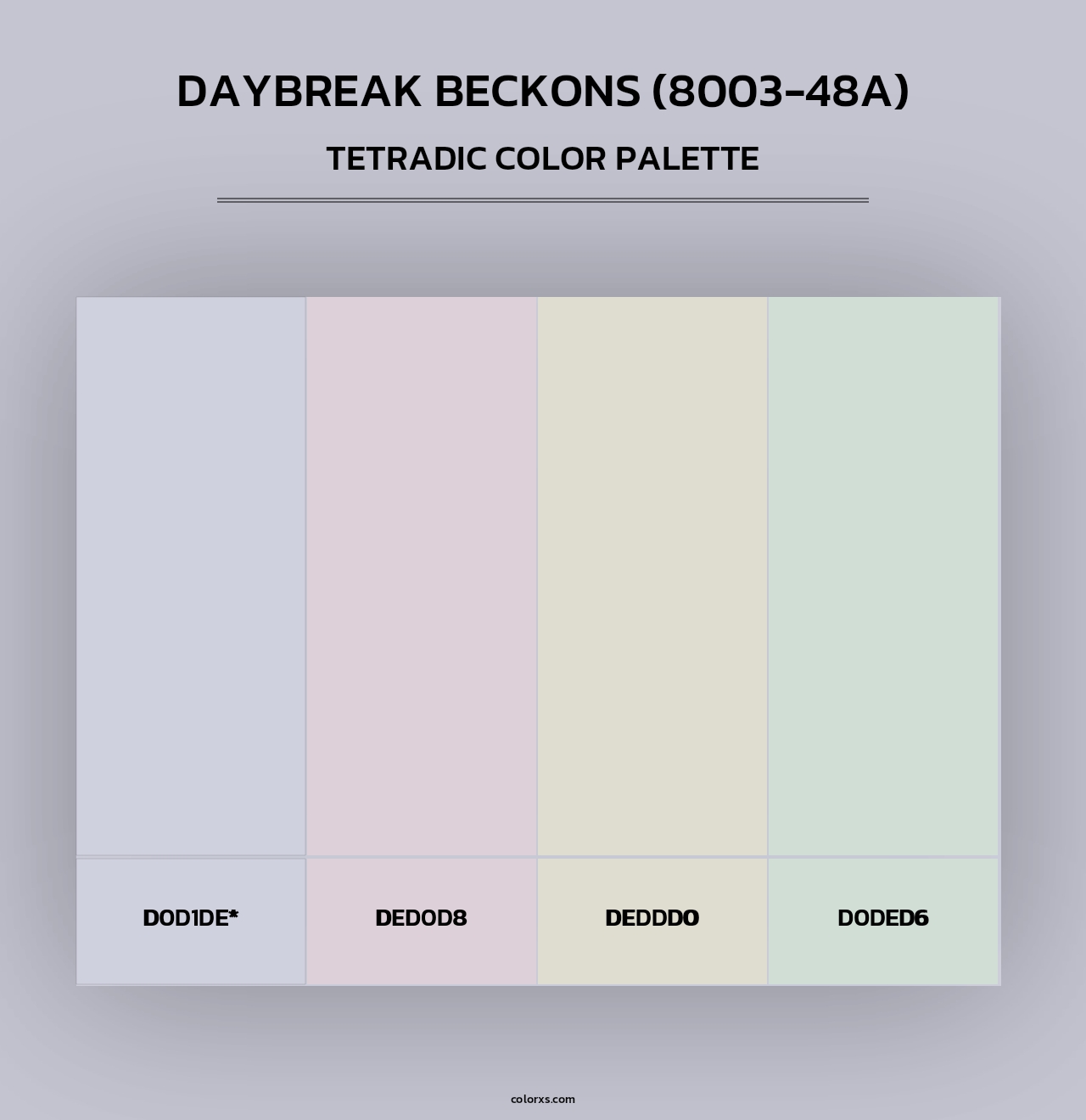 Daybreak Beckons (8003-48A) - Tetradic Color Palette