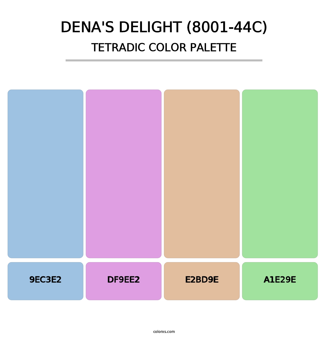 Dena's Delight (8001-44C) - Tetradic Color Palette