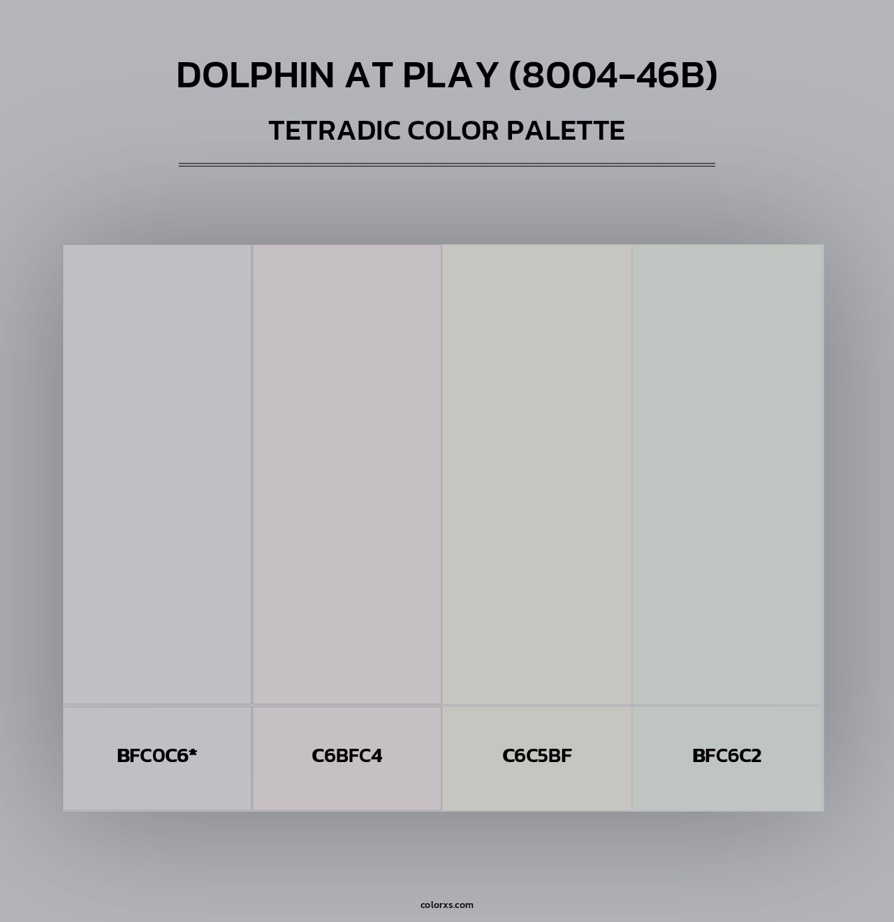 Dolphin at Play (8004-46B) - Tetradic Color Palette