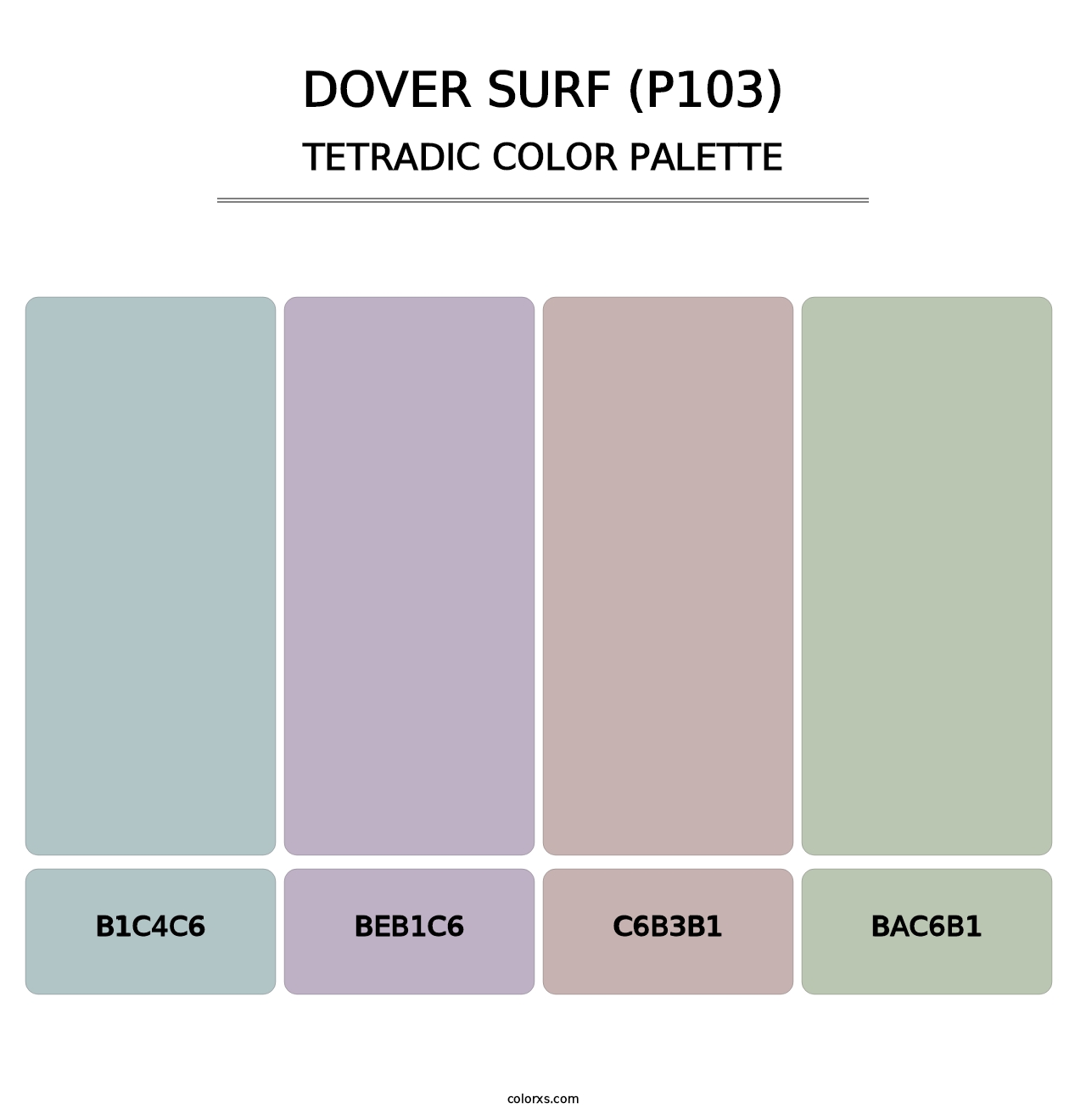 Dover Surf (P103) - Tetradic Color Palette