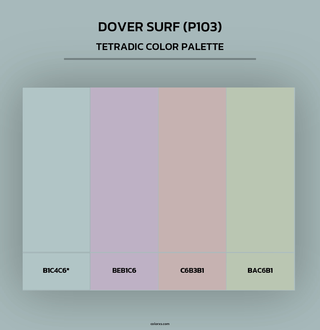 Dover Surf (P103) - Tetradic Color Palette