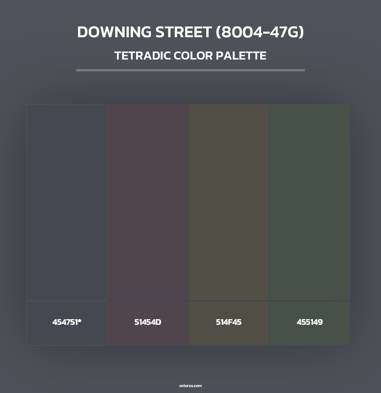 Downing Street (8004-47G) - Tetradic Color Palette