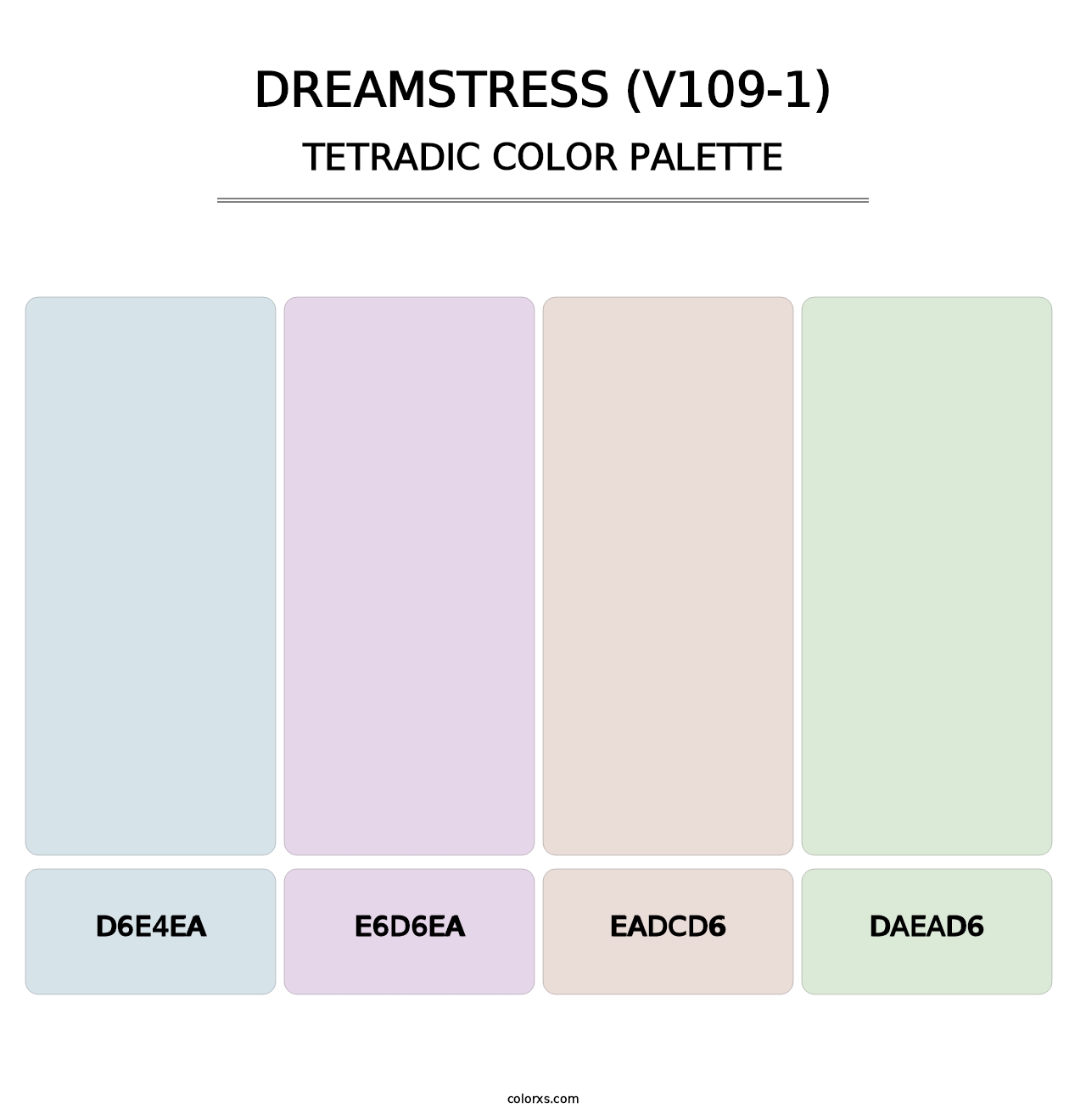 Dreamstress (V109-1) - Tetradic Color Palette