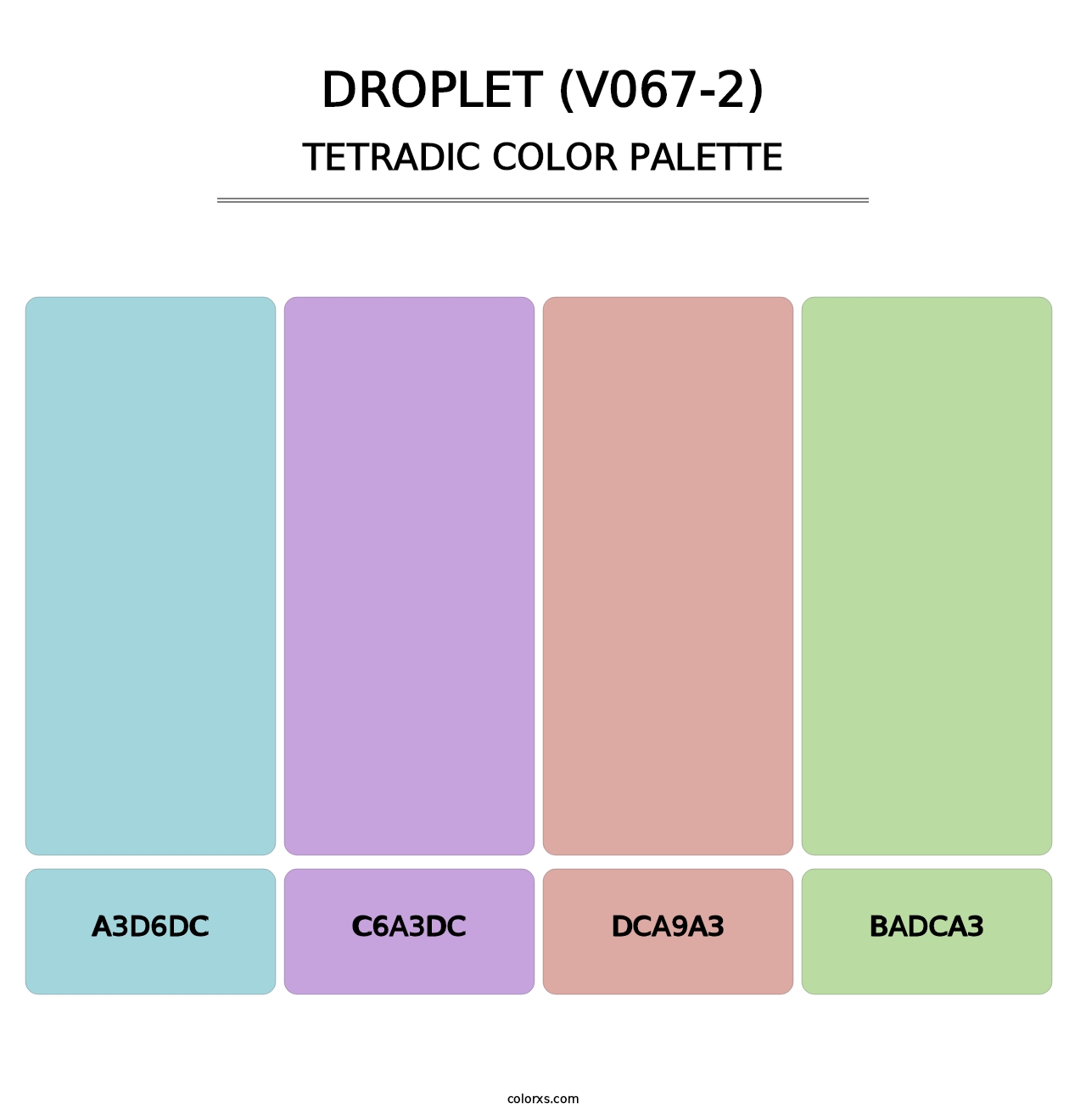 Droplet (V067-2) - Tetradic Color Palette