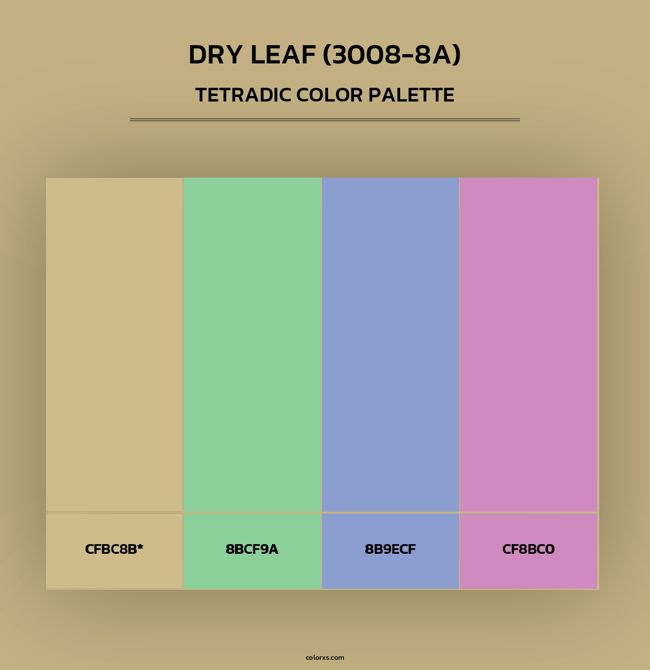 Dry Leaf (3008-8A) - Tetradic Color Palette