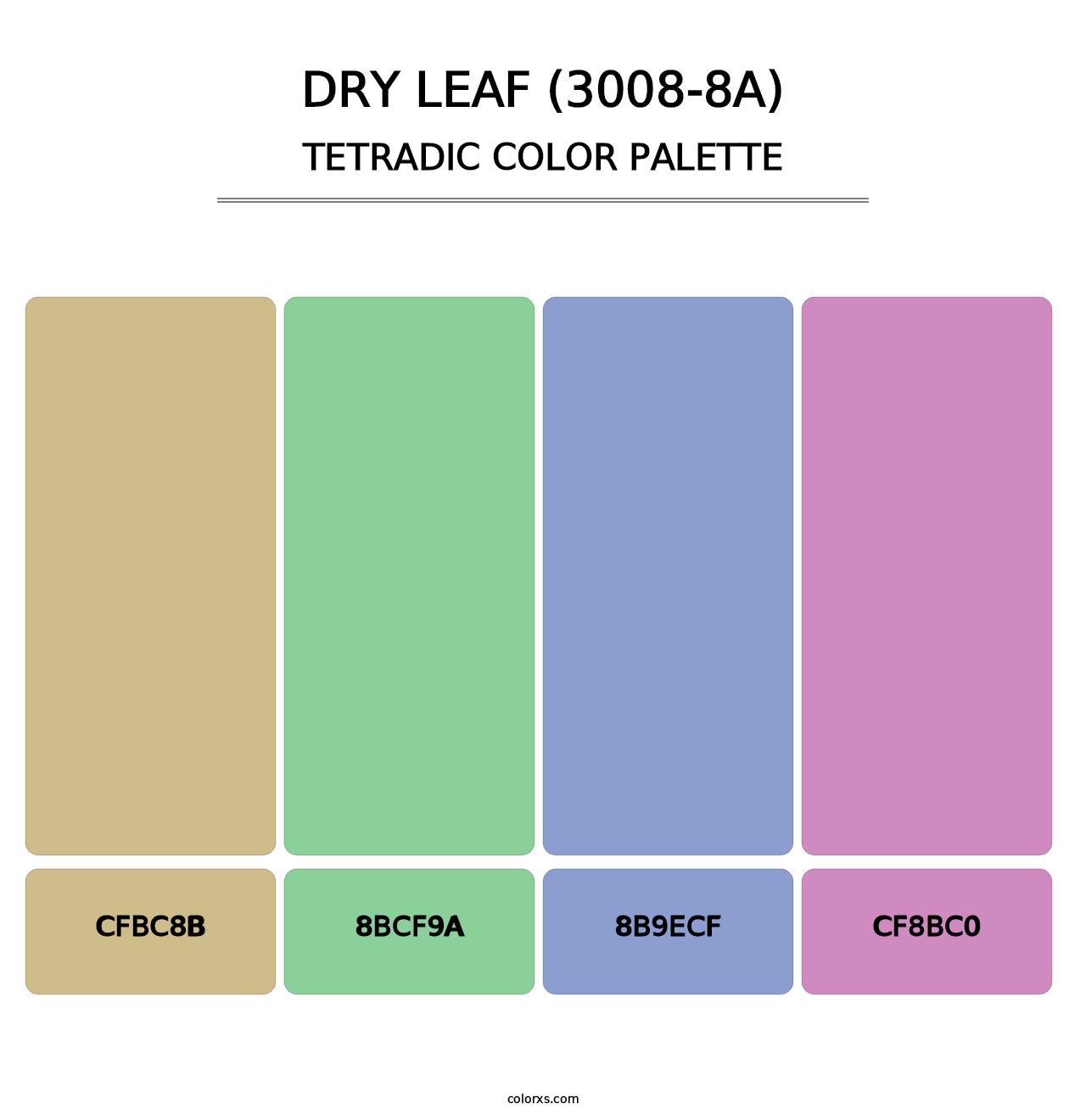 Dry Leaf (3008-8A) - Tetradic Color Palette