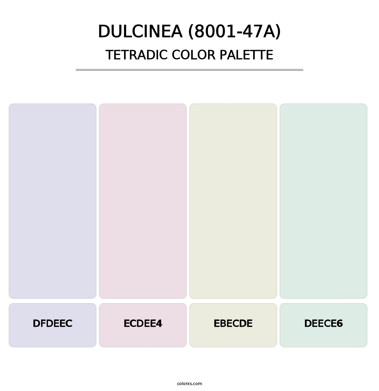 Dulcinea (8001-47A) - Tetradic Color Palette