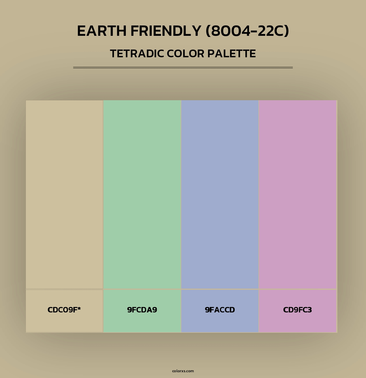 Earth Friendly (8004-22C) - Tetradic Color Palette
