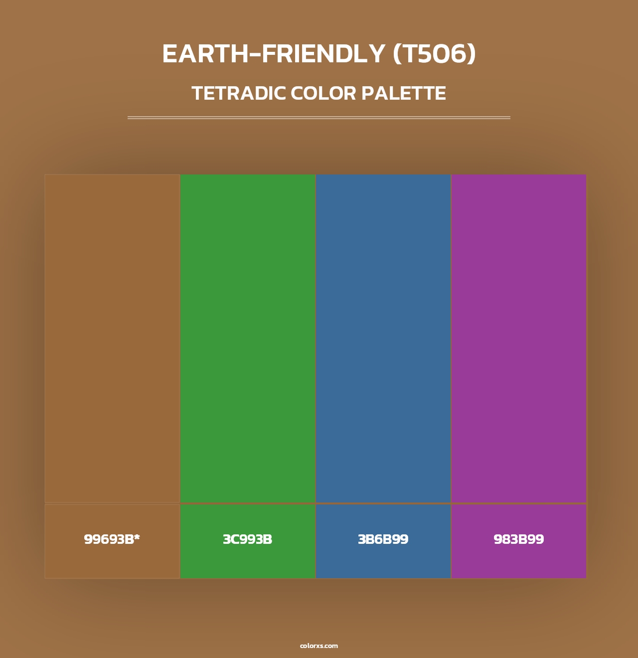 Earth-Friendly (T506) - Tetradic Color Palette