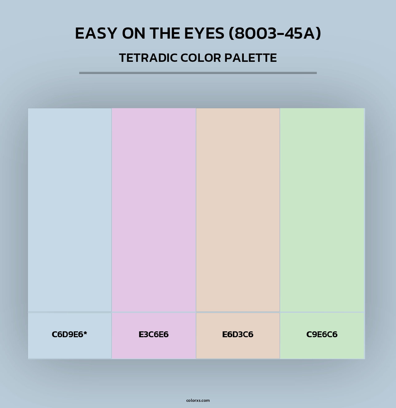 Easy on the Eyes (8003-45A) - Tetradic Color Palette