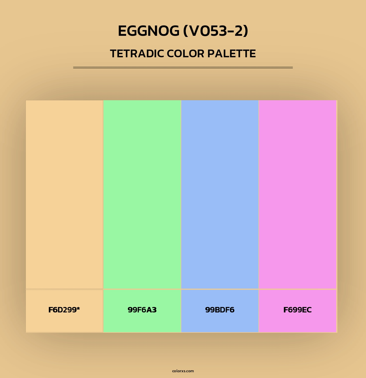 Eggnog (V053-2) - Tetradic Color Palette