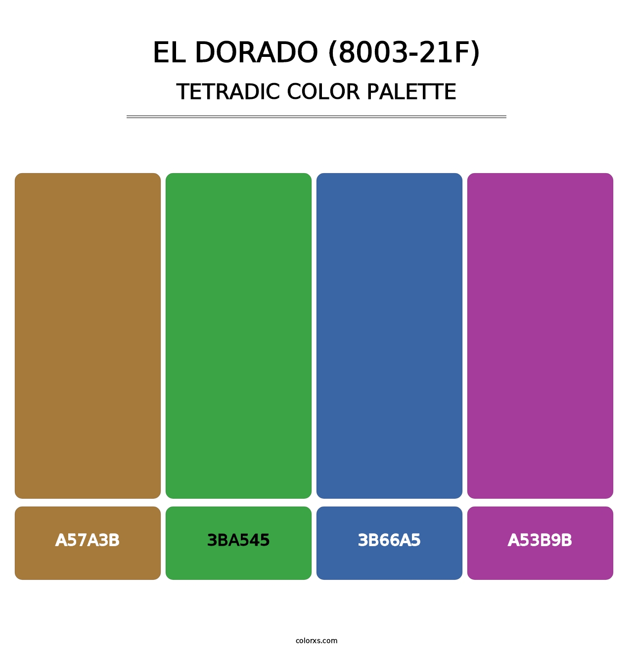 El Dorado (8003-21F) - Tetradic Color Palette