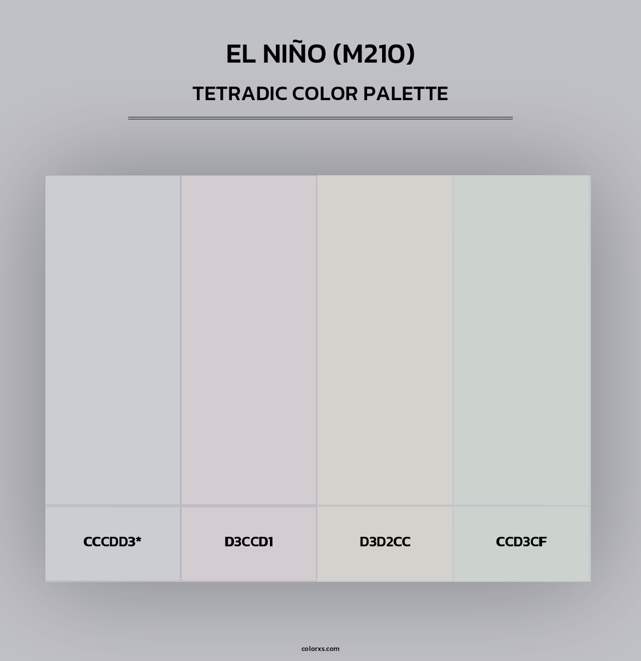 El Niño (M210) - Tetradic Color Palette