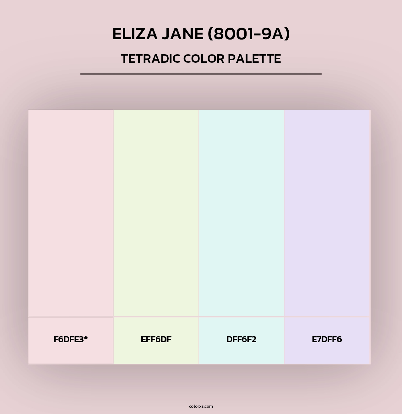 Eliza Jane (8001-9A) - Tetradic Color Palette