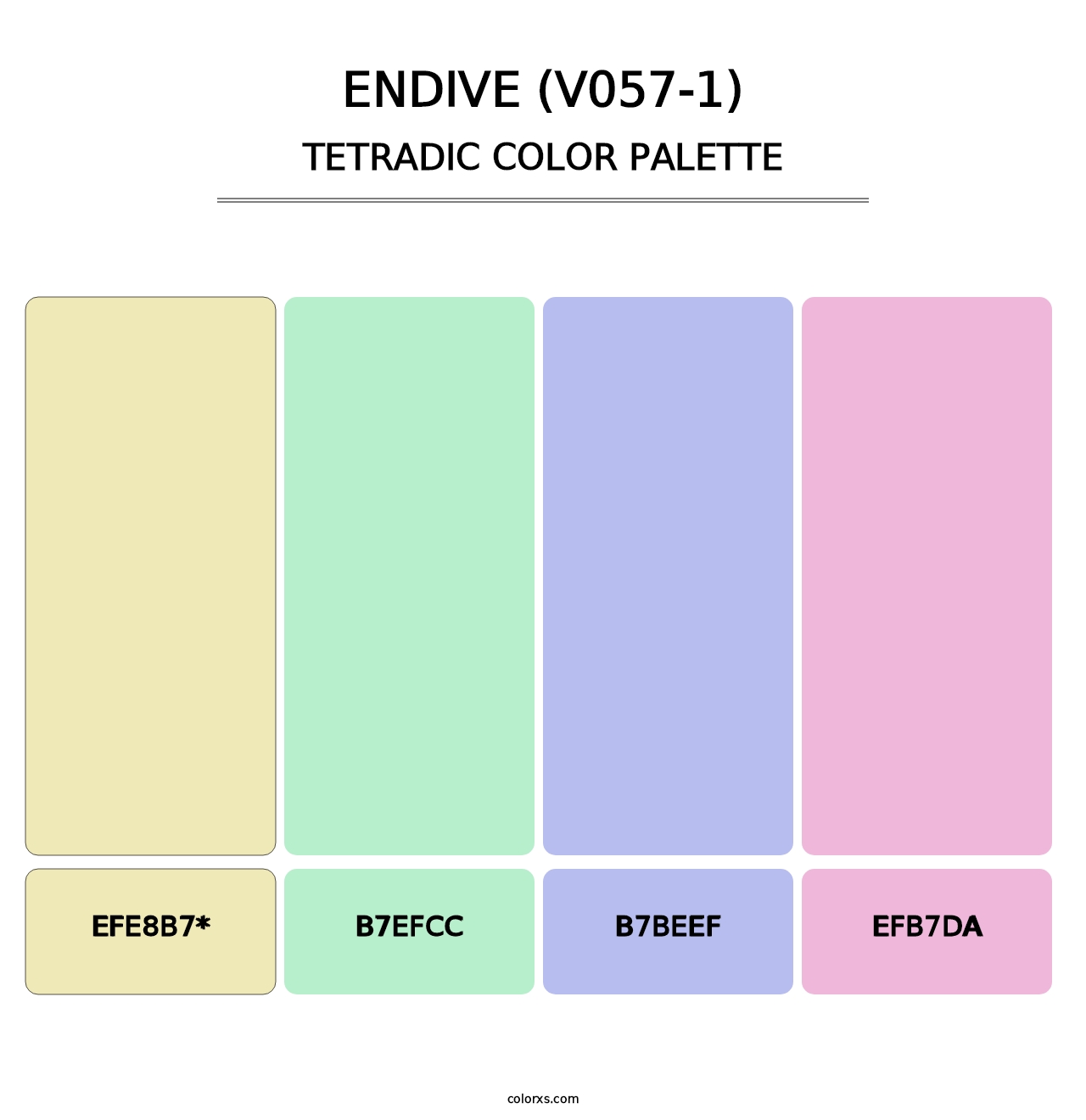 Endive (V057-1) - Tetradic Color Palette
