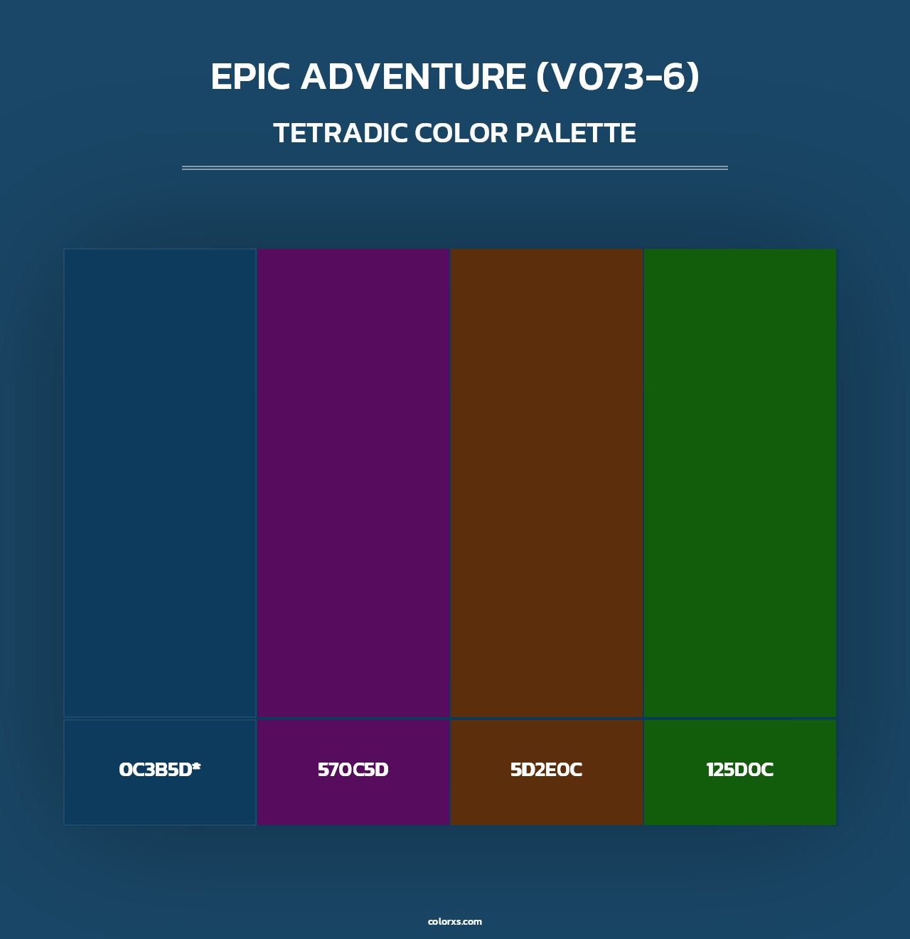 Epic Adventure (V073-6) - Tetradic Color Palette