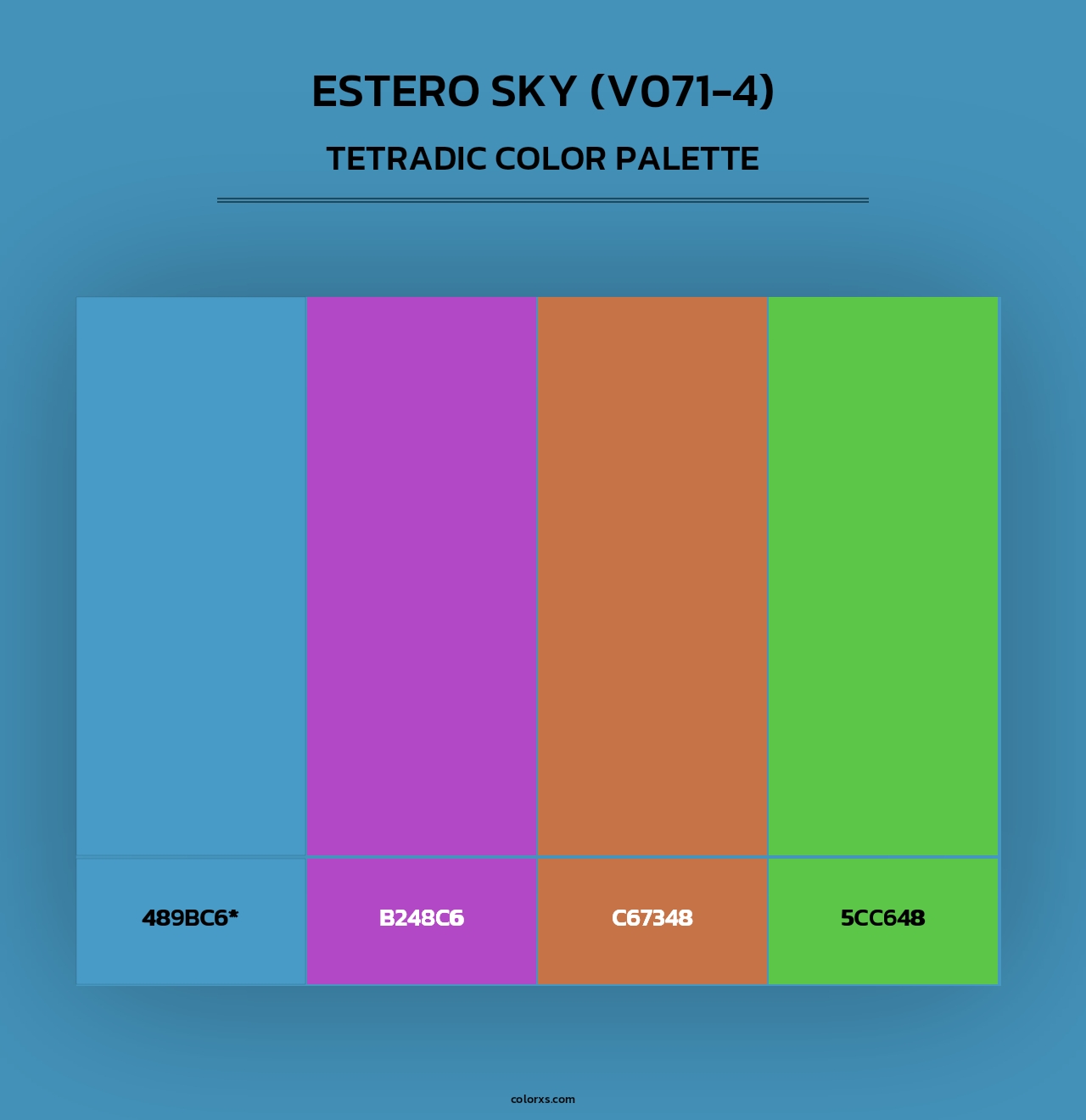 Estero Sky (V071-4) - Tetradic Color Palette