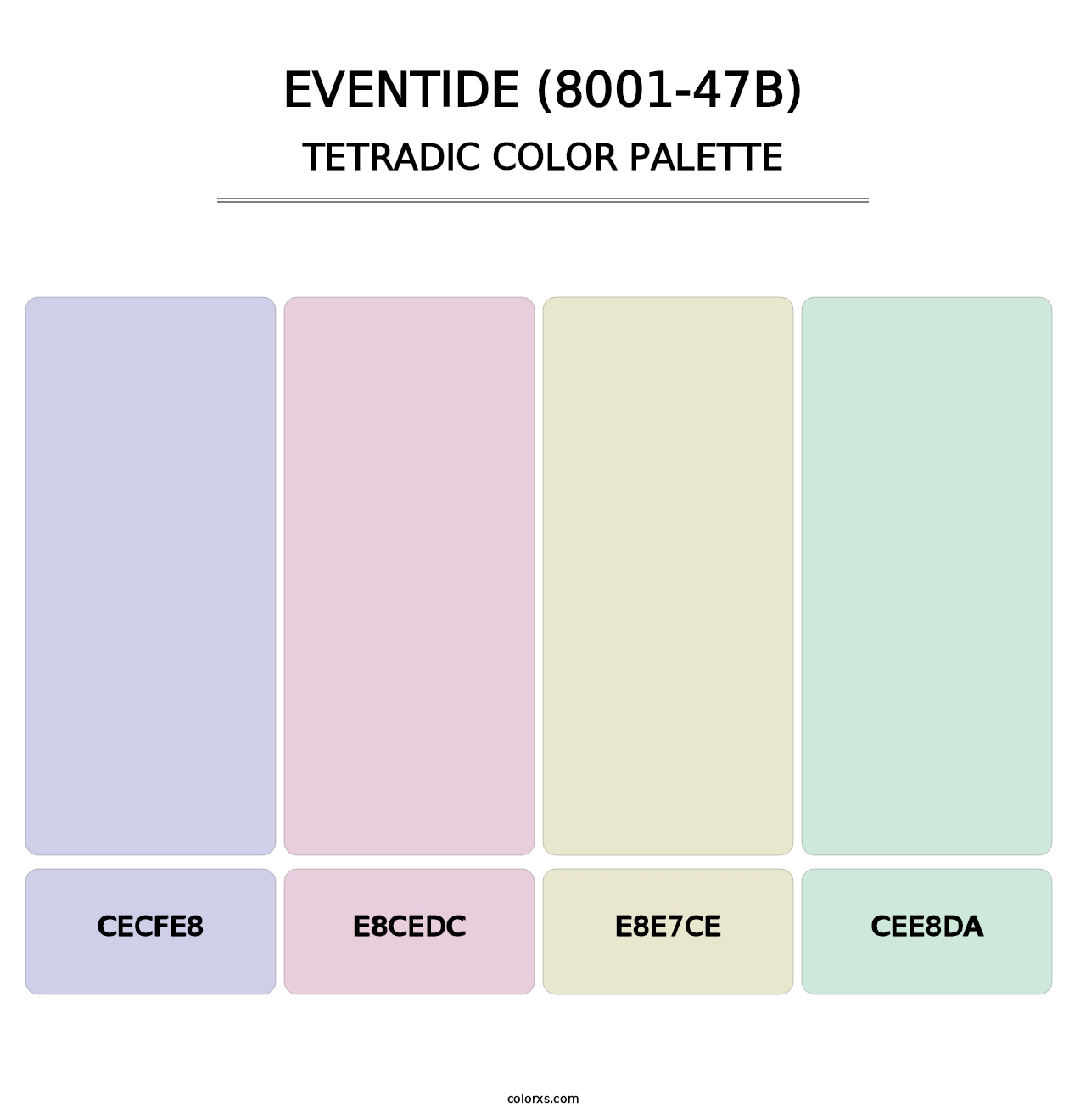 Eventide (8001-47B) - Tetradic Color Palette