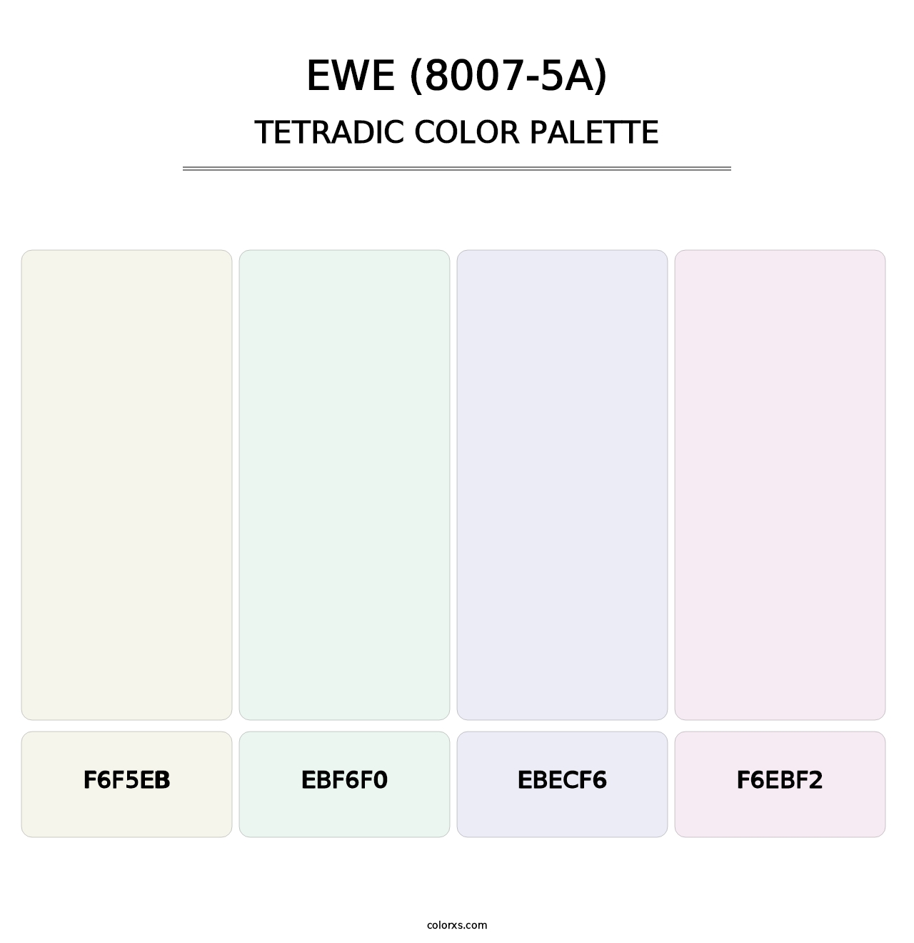 Ewe (8007-5A) - Tetradic Color Palette