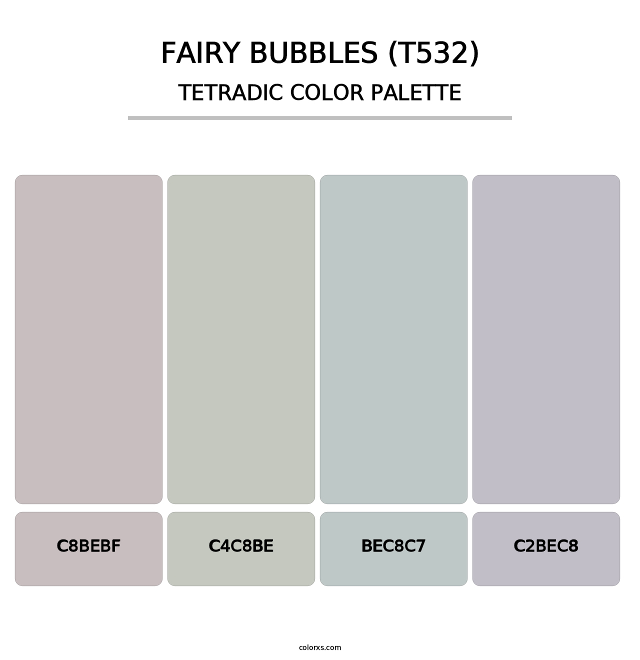 Fairy Bubbles (T532) - Tetradic Color Palette
