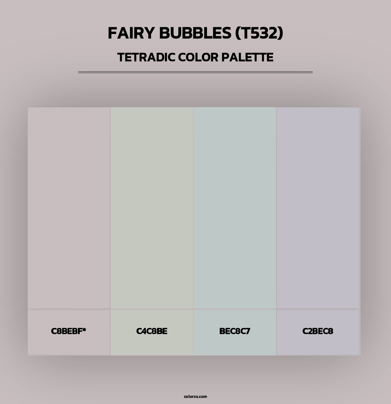 Fairy Bubbles (T532) - Tetradic Color Palette