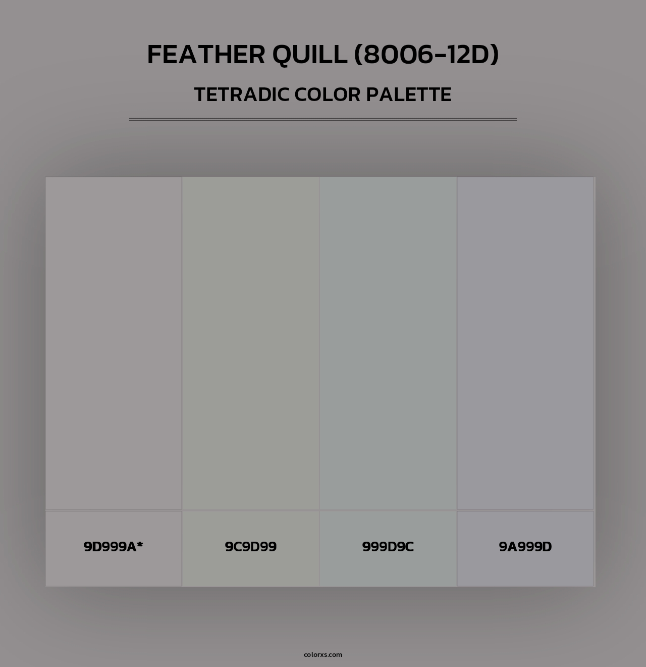 Feather Quill (8006-12D) - Tetradic Color Palette