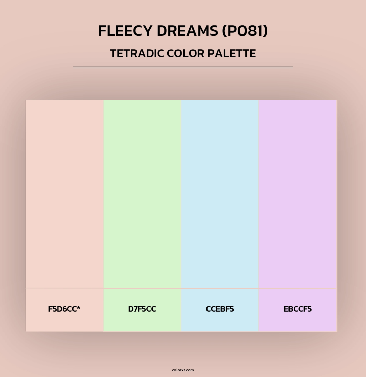 Fleecy Dreams (P081) - Tetradic Color Palette