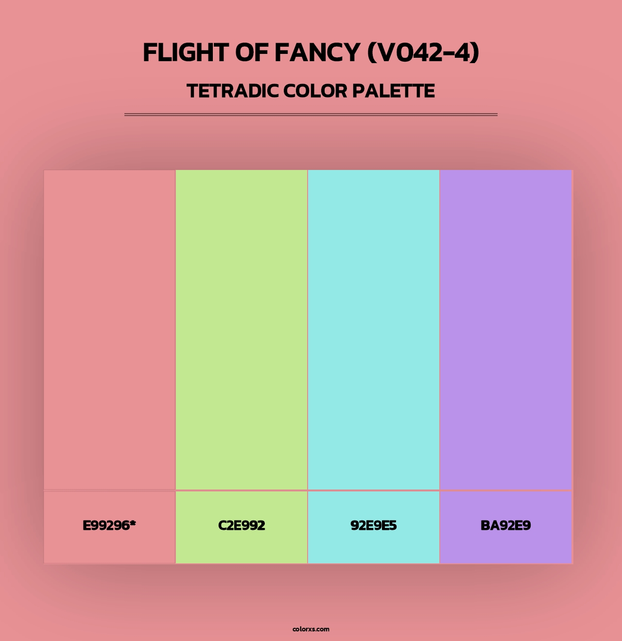 Flight of Fancy (V042-4) - Tetradic Color Palette