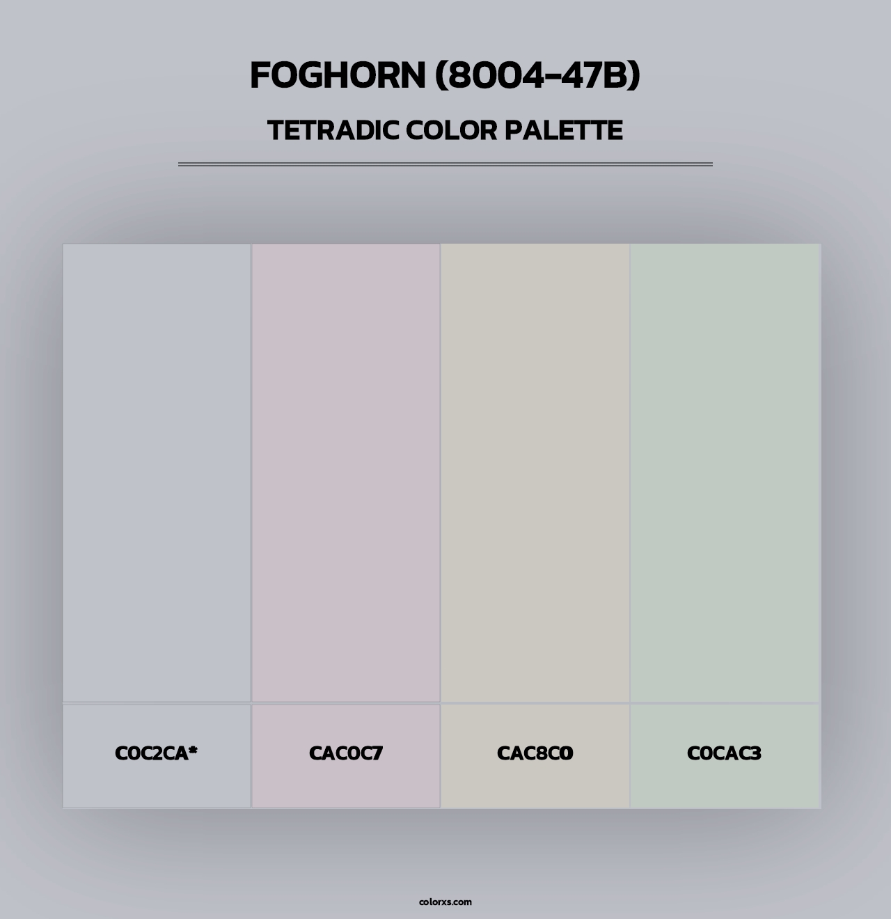 Foghorn (8004-47B) - Tetradic Color Palette