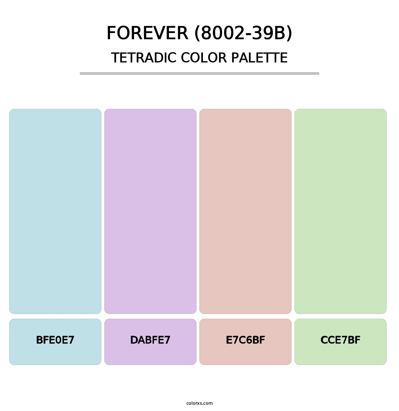 Forever (8002-39B) - Tetradic Color Palette