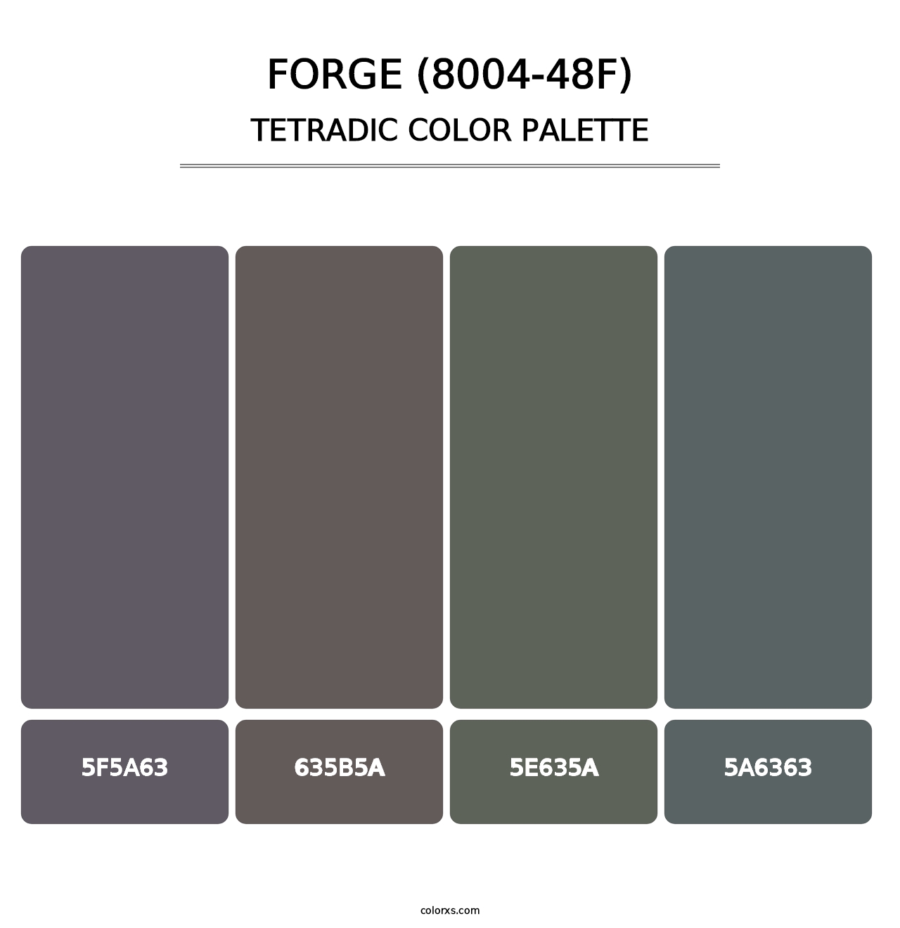 Forge (8004-48F) - Tetradic Color Palette