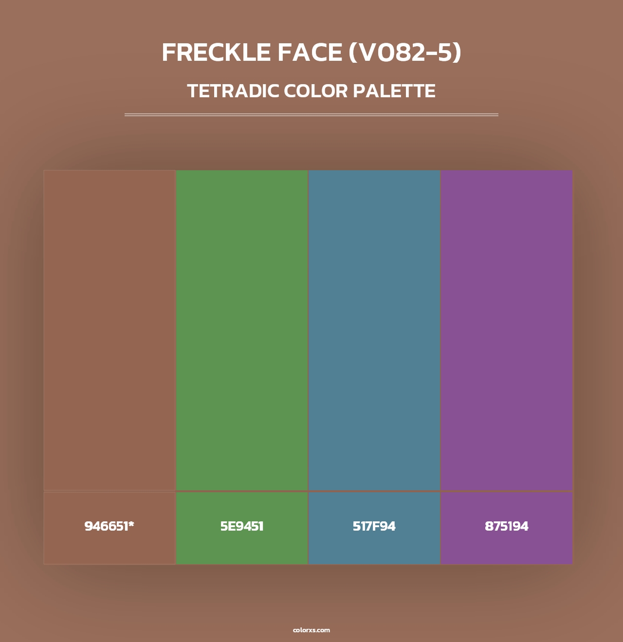 Freckle Face (V082-5) - Tetradic Color Palette