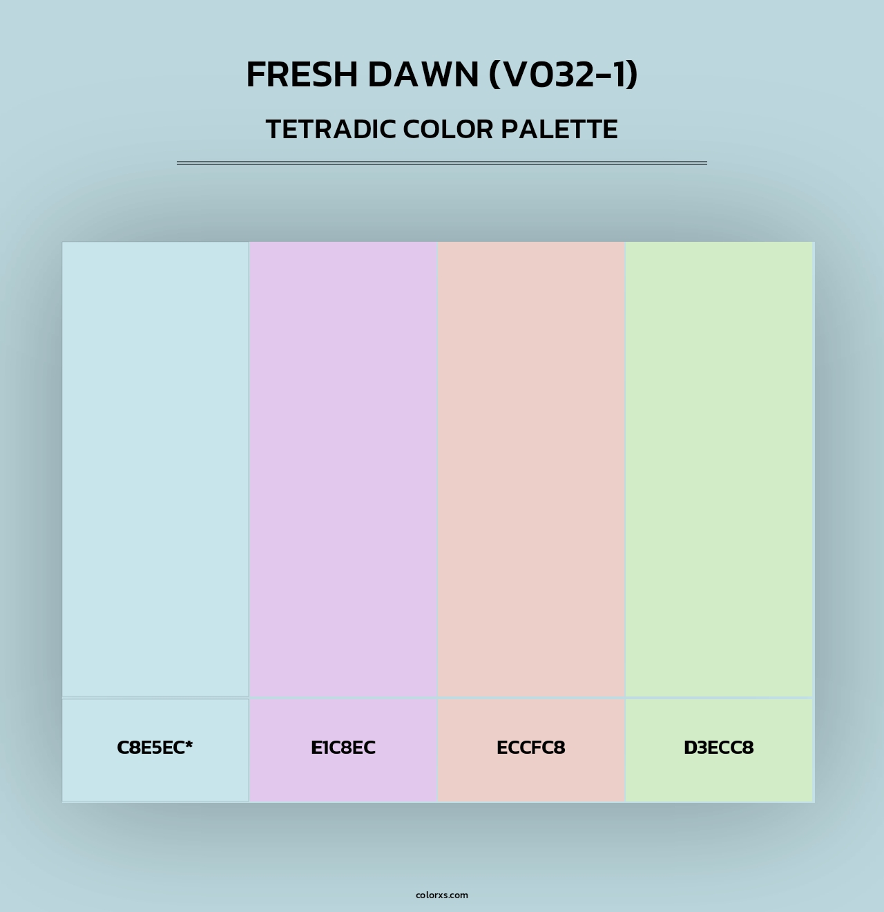 Fresh Dawn (V032-1) - Tetradic Color Palette