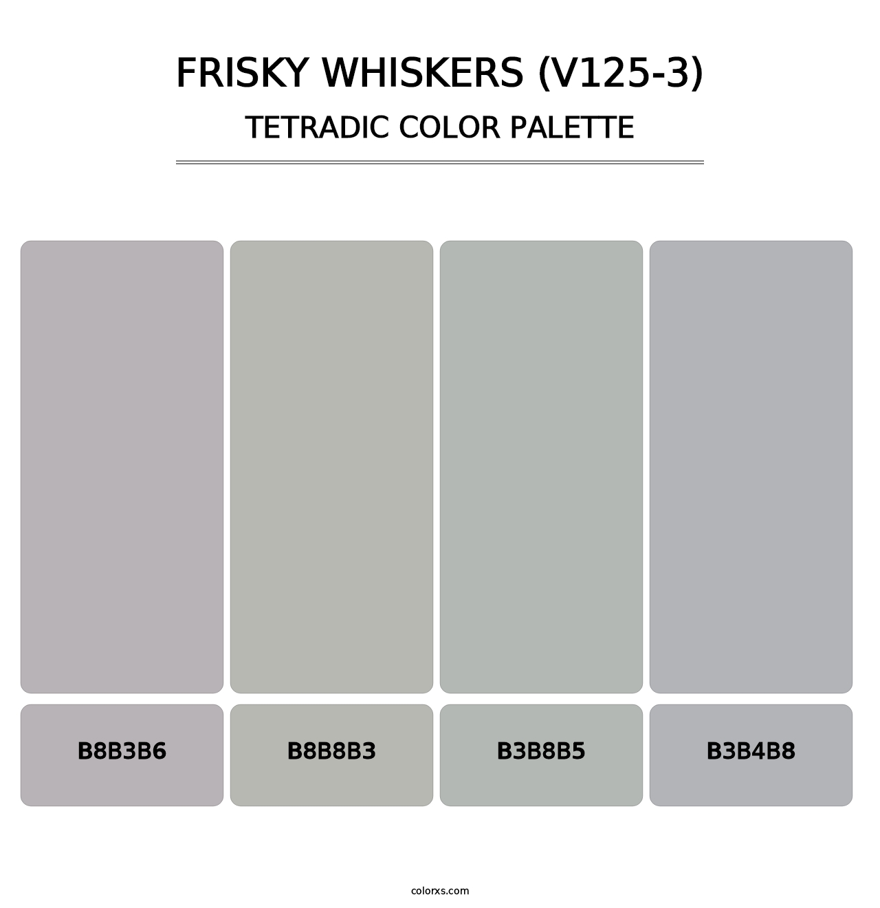 Frisky Whiskers (V125-3) - Tetradic Color Palette