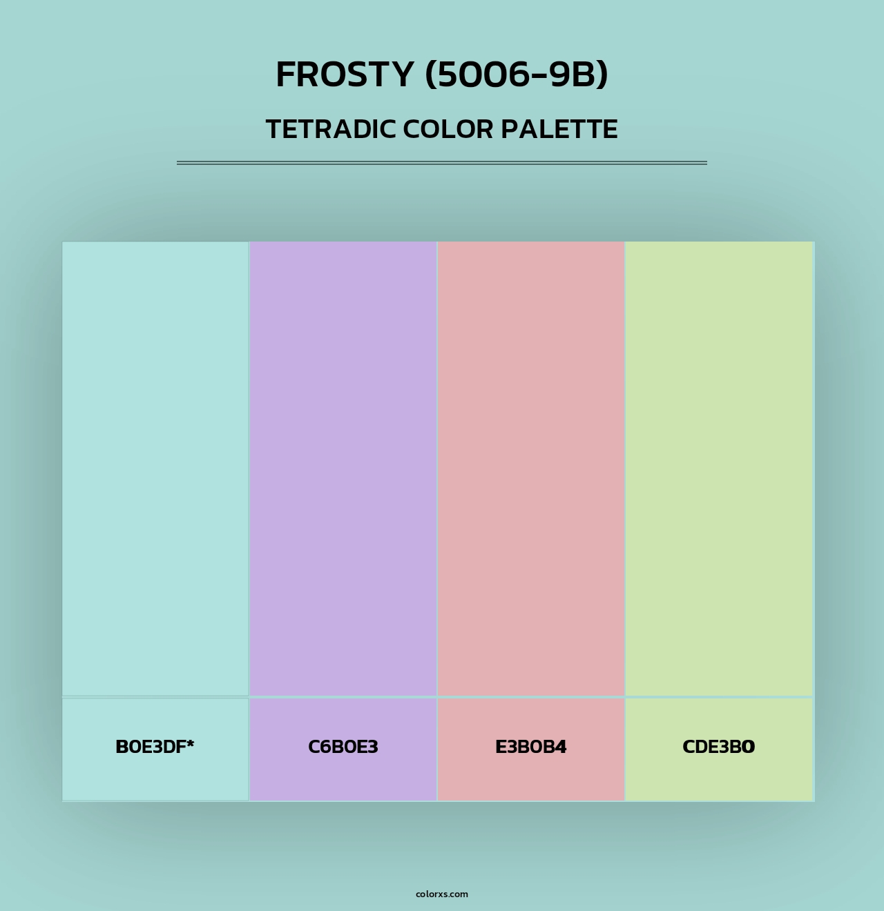 Frosty (5006-9B) - Tetradic Color Palette