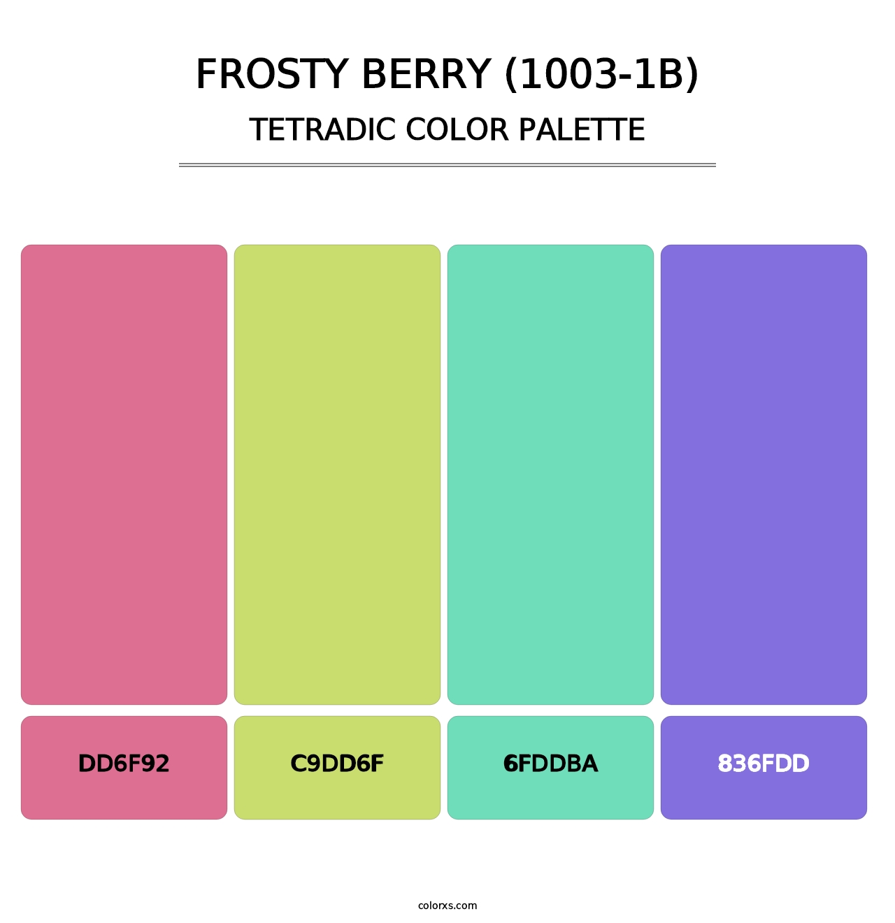 Frosty Berry (1003-1B) - Tetradic Color Palette