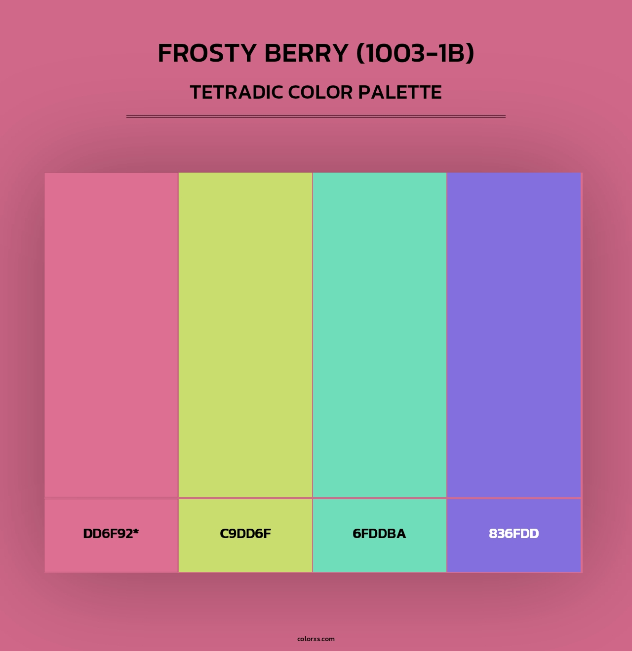 Frosty Berry (1003-1B) - Tetradic Color Palette