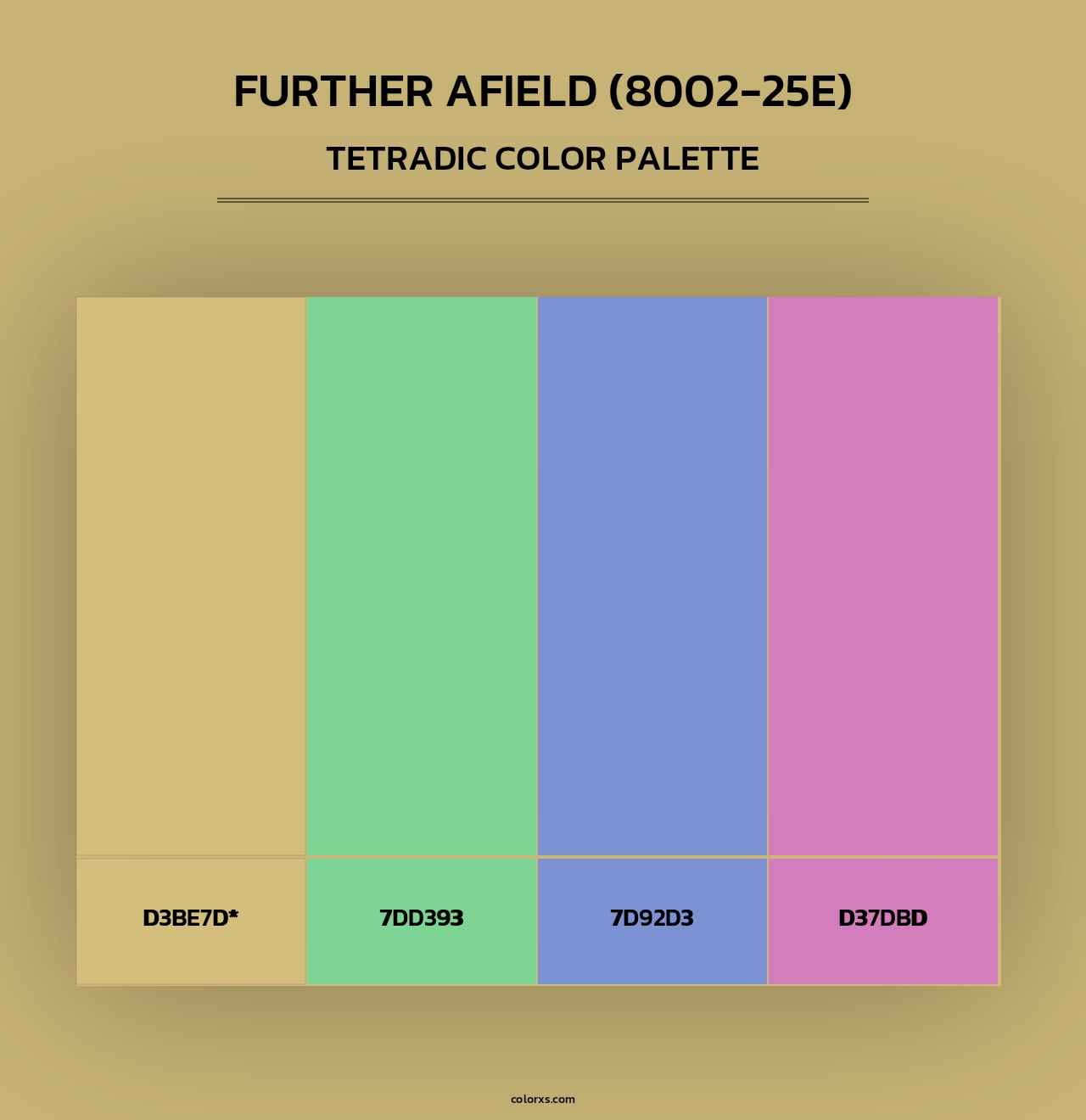 Further Afield (8002-25E) - Tetradic Color Palette