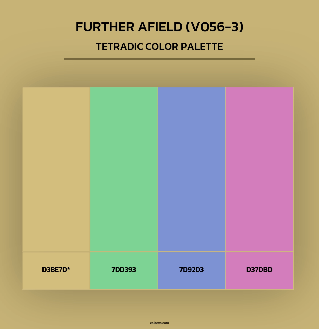Further Afield (V056-3) - Tetradic Color Palette