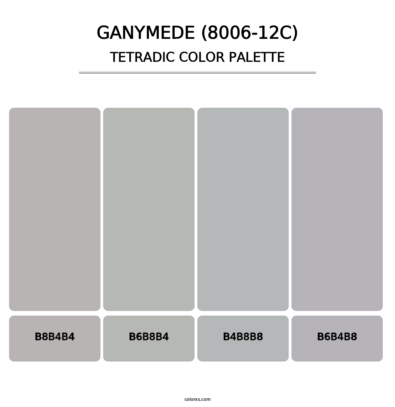 Ganymede (8006-12C) - Tetradic Color Palette