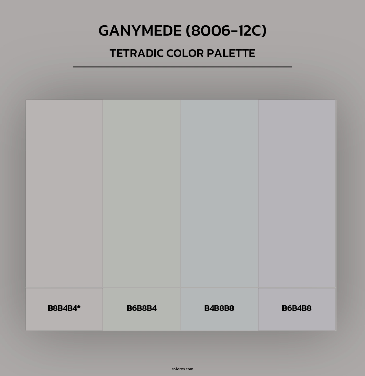 Ganymede (8006-12C) - Tetradic Color Palette