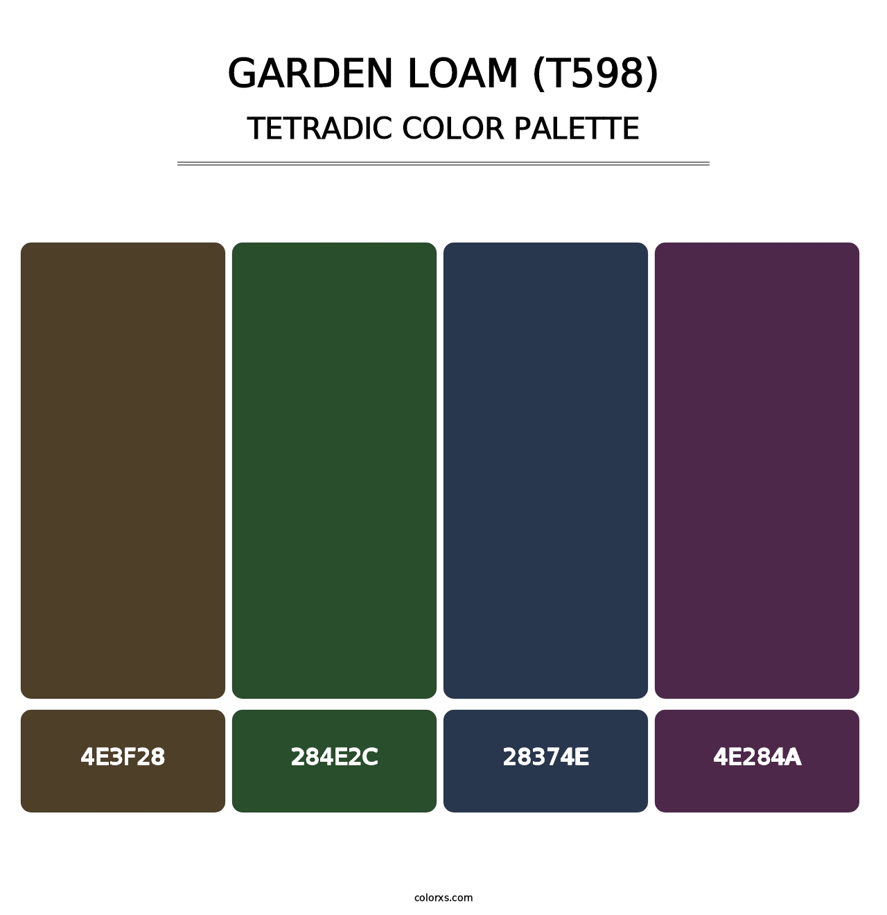 Garden Loam (T598) - Tetradic Color Palette