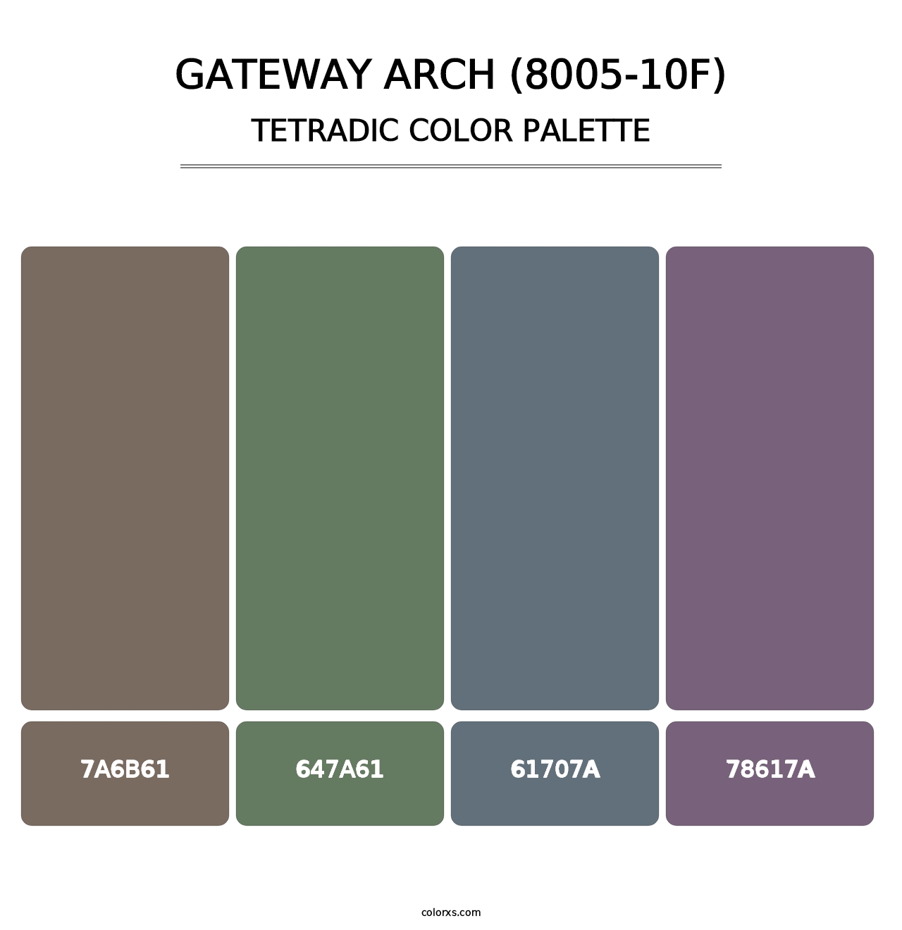 Gateway Arch (8005-10F) - Tetradic Color Palette